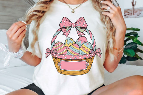 Easter Egg Basket PNG, Egg Basket, Easter Egg Hunting Bag, Watercolor Easter Clipart, Easter Sublimation, Easter Eggs Shirt, Brushstroke Easter PNG, Kids Easter PNG Sublimation Regulrcrative 