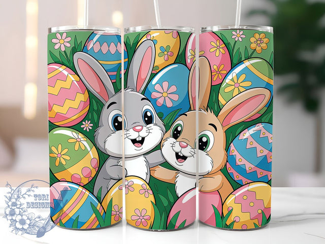 Easter Egg Bunny Tumbler, Cute Bunny Tumbler, Egg Bunny Wrap, Stylish 20oz Wrap, Sublimation Design, Trendy Gift Idea, Inspirational Easter Tumbler Sublimation ToriDesigns 