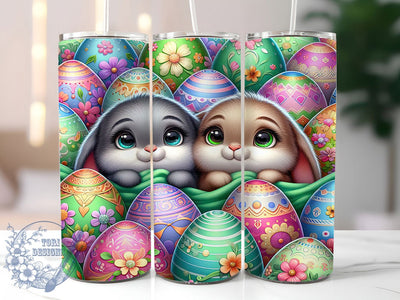 Easter Egg Bunny Tumbler, Cute Bunny Tumbler, Egg Bunny Wrap, Stylish 20oz Wrap, Sublimation Design, Trendy Gift Idea, Inspirational Easter Tumbler Sublimation ToriDesigns 