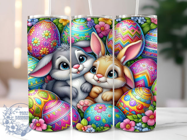 Easter Egg Bunny Tumbler, Cute Bunny Tumbler, Egg Bunny Wrap, Stylish 20oz Wrap, Sublimation Design, Trendy Gift Idea, Inspirational Easter Tumbler Sublimation ToriDesigns 