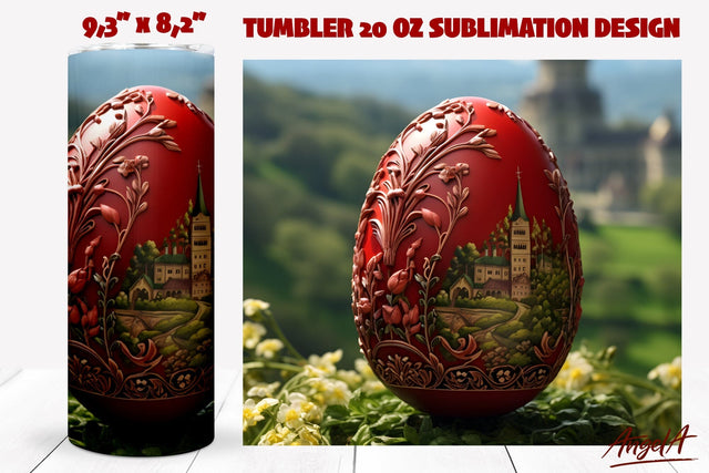 Easter egg church tumbler wrap sublimation Sublimation Angelina Semenova 