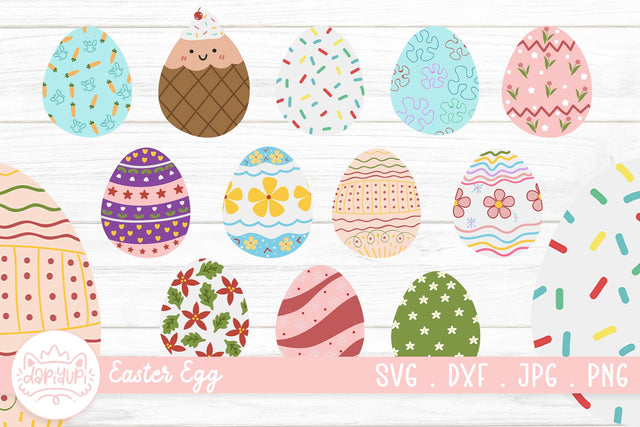Easter Egg Clipart Bundle | Easter Clipart Sticker SVG dapiyupi store 