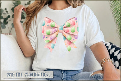 Easter Egg Coquette Bow Sublimation Sublimation Shetara Begum 