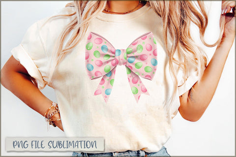 Easter Egg Coquette Bow Sublimation Sublimation Shetara Begum 