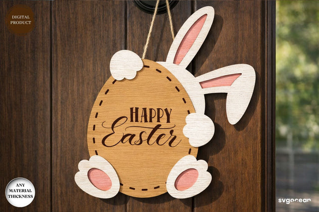 Easter Egg Door Hanger Laser Cut SVG SvgOcean 