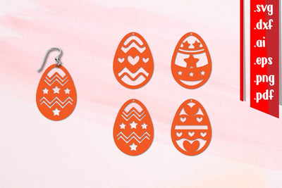 Easter Egg Earrings SVG zafrans studio 