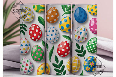 Easter Egg Fun 20oz Tumbler Wrap Sublimation sassyprint 