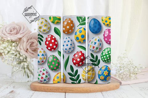 Easter Egg Fun 20oz Tumbler Wrap Sublimation sassyprint 