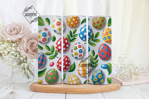 Easter Egg Fun 20oz Tumbler Wrap Sublimation sassyprint 