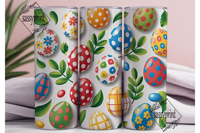 Easter Egg Fun 20oz Tumbler Wrap Sublimation sassyprint 