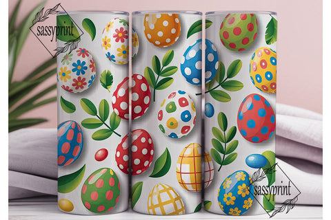 Easter Egg Fun 20oz Tumbler Wrap Sublimation sassyprint 