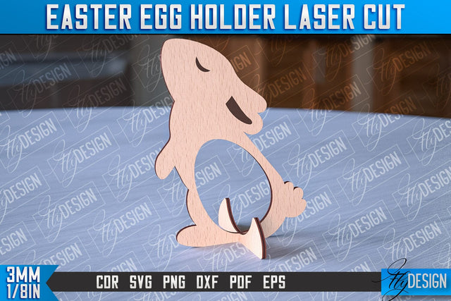 Easter Egg Holder | Laser Cutting File | CNC File SVG Fly Design 