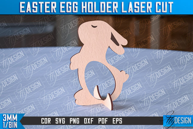 Easter Egg Holder | Laser Cutting File | CNC File SVG Fly Design 