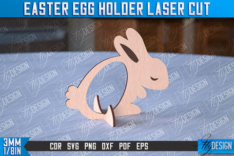 Easter Egg Holder | Laser Cutting File | CNC File SVG Fly Design 