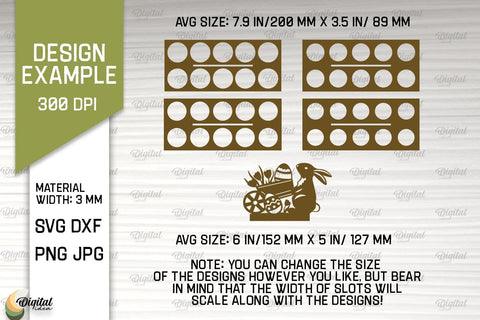 Easter Egg Holder SVG. 3D Egg Holder Laser Cut SVG Evgenyia Guschina 