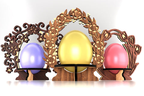 Easter Egg Holders Set SVG LaserCutano 
