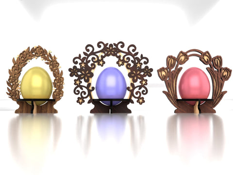 Easter Egg Holders Set SVG LaserCutano 
