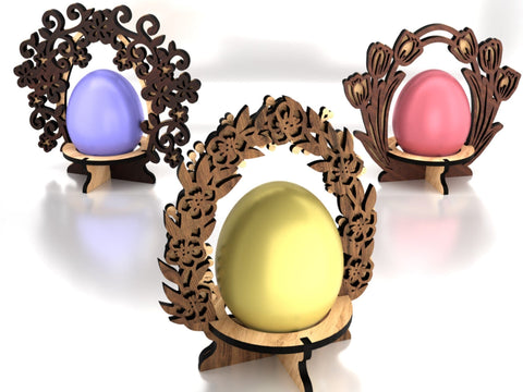 Easter Egg Holders Set SVG LaserCutano 