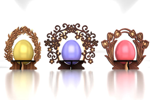 Easter Egg Holders Set SVG LaserCutano 