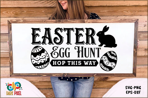 Easter Egg Hunt Hop This Way SVG Sublimation Shetara Begum 