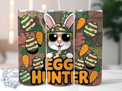 Easter Egg Hunter Bunny Tumbler, Easter Bunny Tumbler, Rabbit Egg Wrap, Stylish 20oz Wrap, Sublimation Design, Trendy Gift Idea, Inspirational Easter Tumbler Sublimation ToriDesigns 