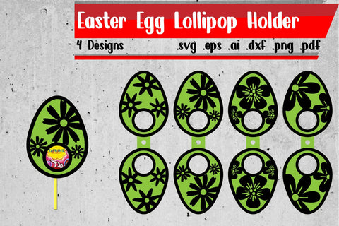 Easter Egg Lollipop Holder Bundle 3D Paper zafrans studio 