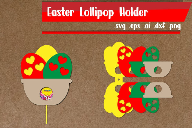 Easter Egg Lollipop Holders SVG zafrans studio 