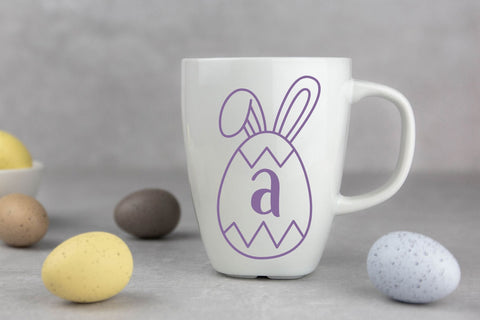 Easter Egg Monogram Font AEN Creative Store 