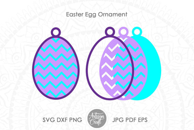 Easter egg ornament SVG Artisan Craft SVG 