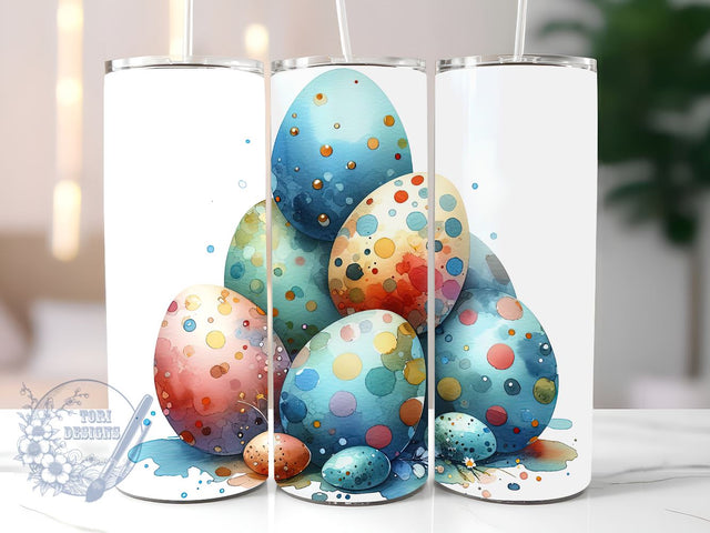 Easter Egg Png, Easter 20 oz Skinny Tumbler Sublimation Design, Happy Easter Tumbler Png, Straight & Tapered Tumbler Wrap, Instant Digital Download Sublimation ToriDesigns 