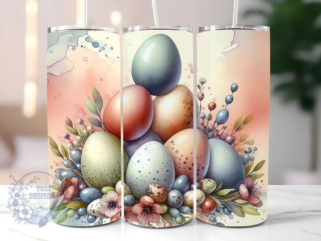 Easter Egg Png, Easter 20 oz Skinny Tumbler Sublimation Design, Happy Easter Tumbler Png, Straight & Tapered Tumbler Wrap, Instant Digital Download Sublimation ToriDesigns 