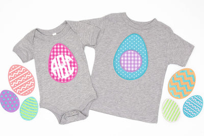Easter Egg Round Monogram Frame Applique Embroidery Embroidery/Applique DESIGNS Designed by Geeks 