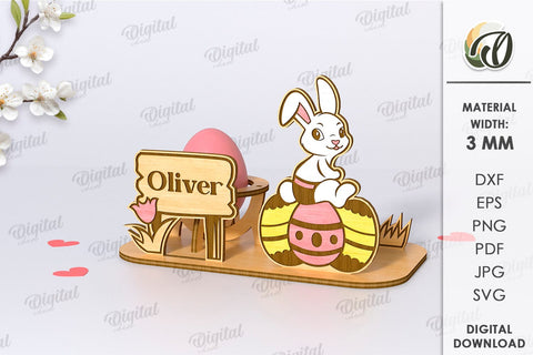 Easter Egg Stand Laser Cut Bundle. Egg Holders SVG SVG Evgenyia Guschina 