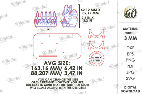 Easter Egg Stand Laser Cut Bundle. Egg Holders SVG SVG Evgenyia Guschina 