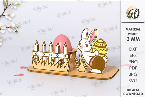 Easter Egg Stand Laser Cut Bundle. Egg Holders SVG SVG Evgenyia Guschina 