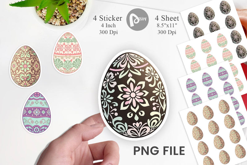 Easter Egg Sticker Sublimation artnoy 