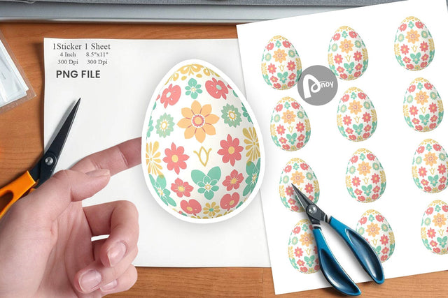 Easter Egg Sticker Sublimation artnoy 