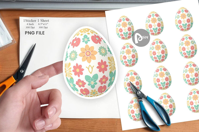 Easter Egg Sticker Sublimation artnoy 