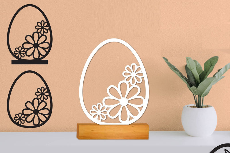 Easter Egg SVG Laser file, Plotter, Digital Download SVG zafrans studio 