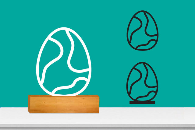 Easter Egg SVG Laser file, Plotter file SVG zafrans studio 