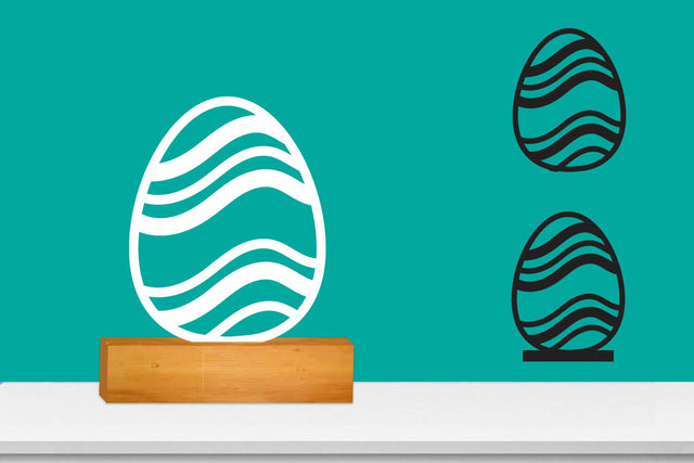 Easter Egg SVG Laser file, Plotter file SVG zafrans studio 