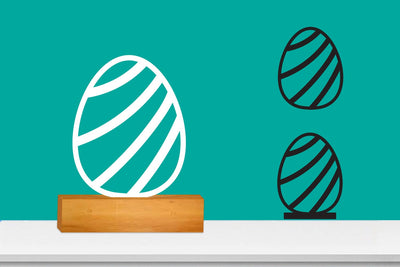 Easter Egg SVG Laser file, Plotter file SVG zafrans studio 