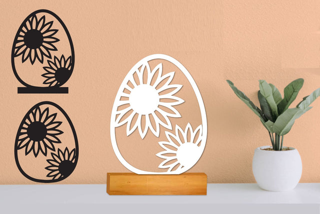 Easter Egg SVG Laser file, Plotter file SVG zafrans studio 