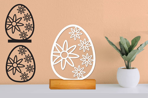 Easter Egg SVG Laser file, Plotter file SVG zafrans studio 
