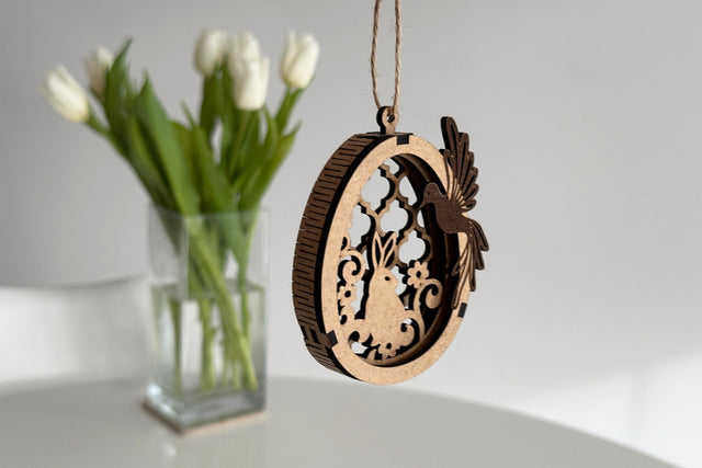 Easter Egg Tag SVG LaserCutano 