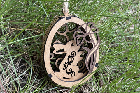 Easter Egg Tag SVG LaserCutano 