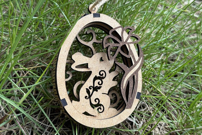 Easter Egg Tag SVG LaserCutano 