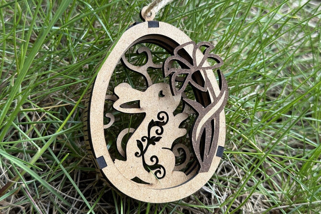 Easter Egg Tag SVG LaserCutano 