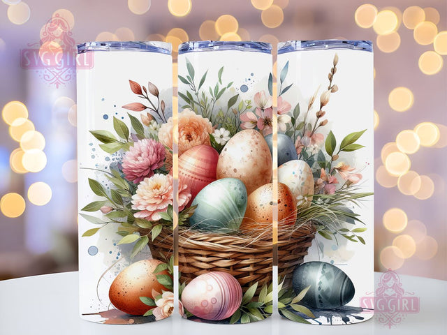 Easter Egg Tumbler, Cute Easter 20oz Tumbler Wrap Sublimation Design, Straight Tapered Tumbler Wrap, Happy Easter Tumbler Png, Instant Digital Download Sublimation SvggirlplusArt 