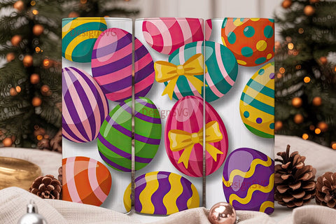 Easter Eggs 20oz Tumbler Design Sublimation DesignSVG 